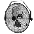18" Mounted Stall Fan Perfect for Equine, Livestock, and Poultry